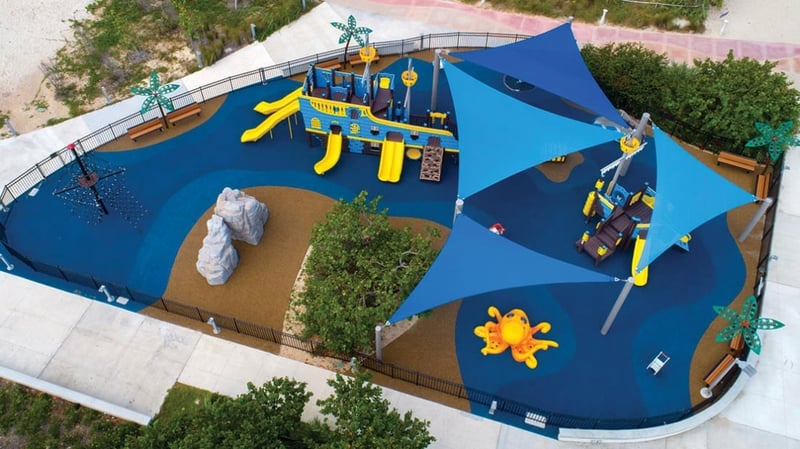 Altos Del Mar Park Playground Shade