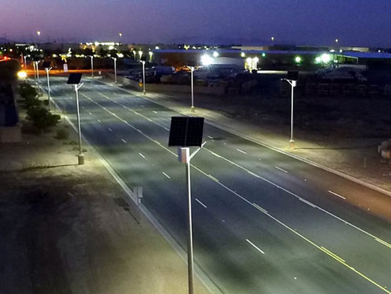Dark-Sky Friendly Solar Street Lights
