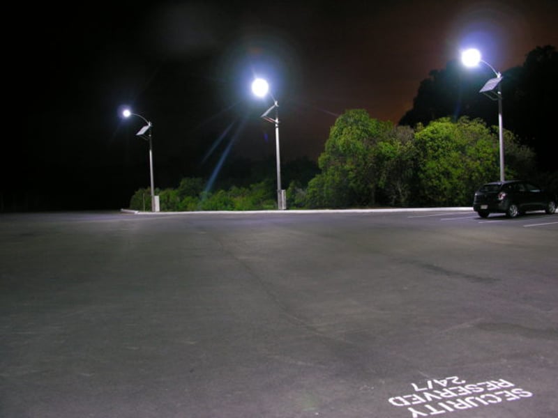 Solar LED Parking Lot Lights