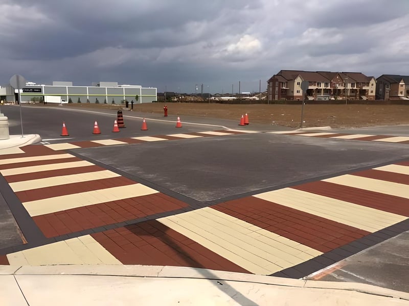 Stamped Crosswalks Milton