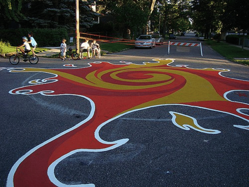 Painting the Pavement in St. Paul