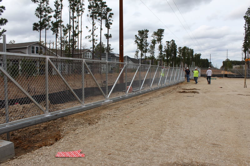 Large Gates at Amazon Facility
