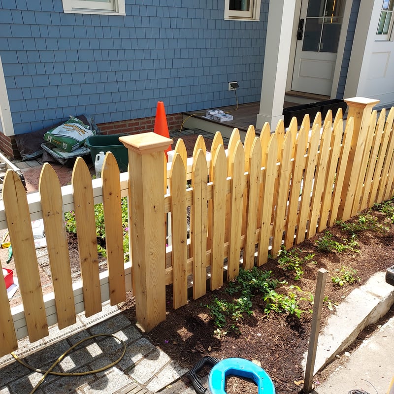 Residential Wood on Steel Picket Gate with an All-O-Matic SL100DC Operator