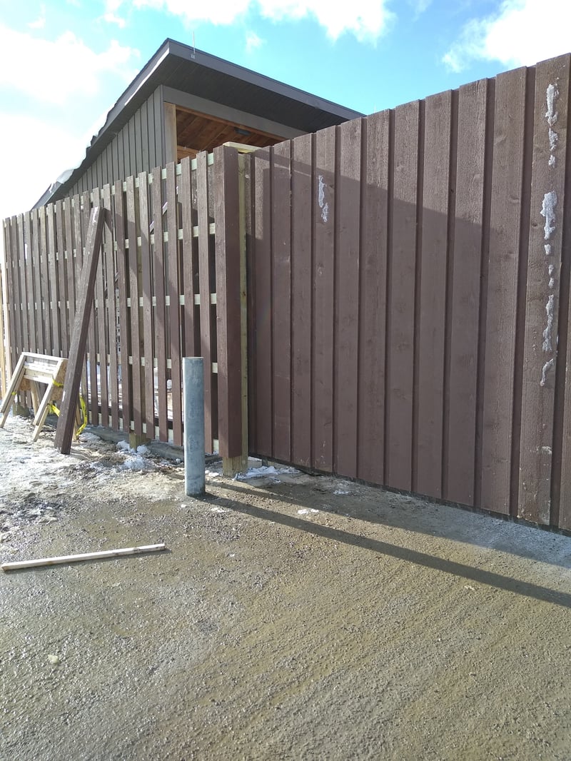 Privacy Gate installed at Construction Yard