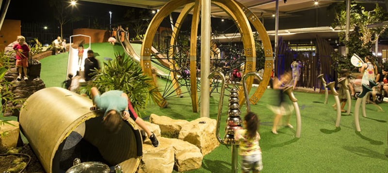 Australian Family-Friendly Shopping Precinct Includes Percussion Instruments in New Playground