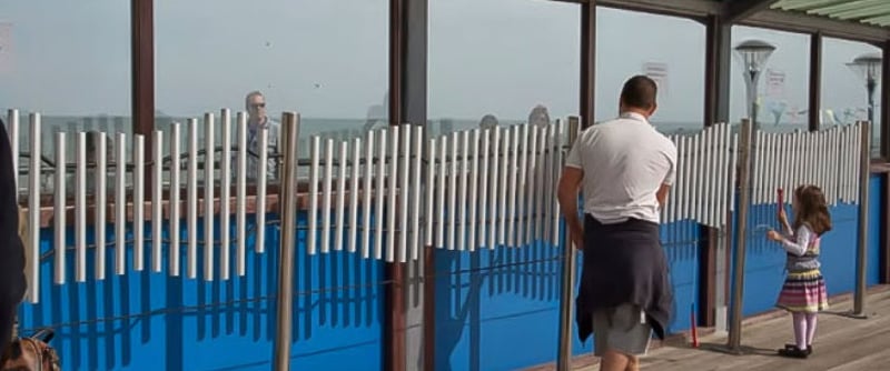 Seaside Musical Trail Along Historical British Pier