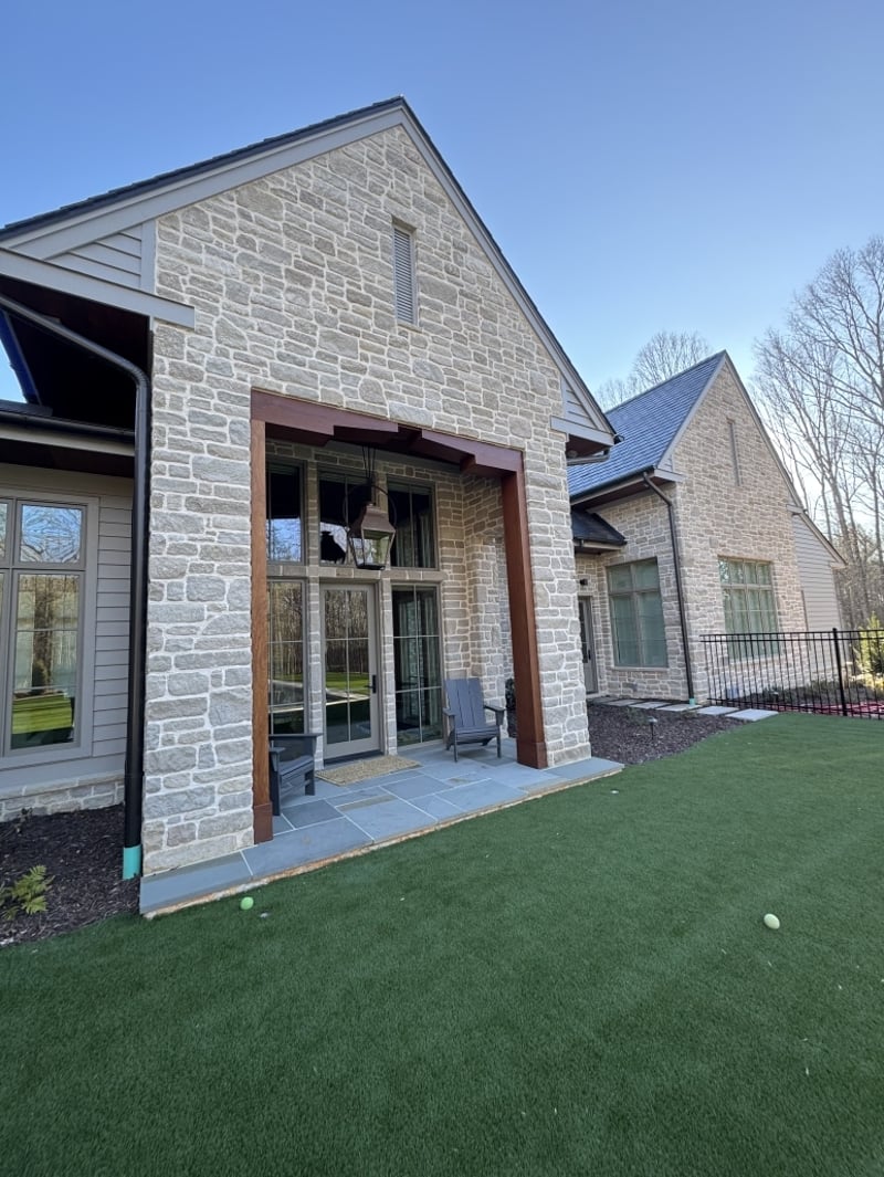 Brown Balau Soffit, Cabinets, & Ceiling w/Ipe Beams preview 8