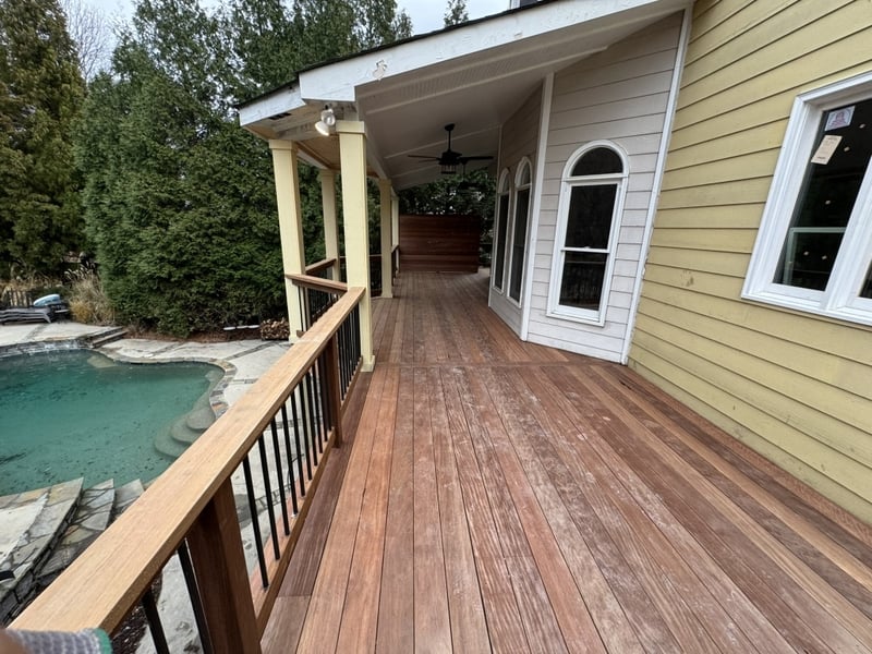Brown Balau Deck w/Ipe Railing; Not Oiled preview 3