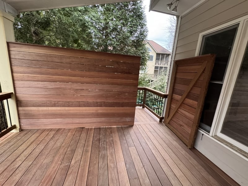 Brown Balau Deck w/Ipe Railing; Not Oiled preview 5
