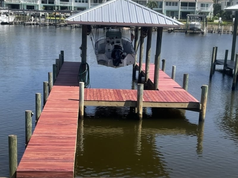 Panama City Beach Purpleheart Boat Dock