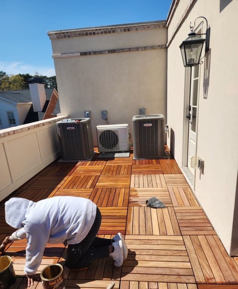 Cumaru Deck Tiles on Atlanta Roof Deck preview 4