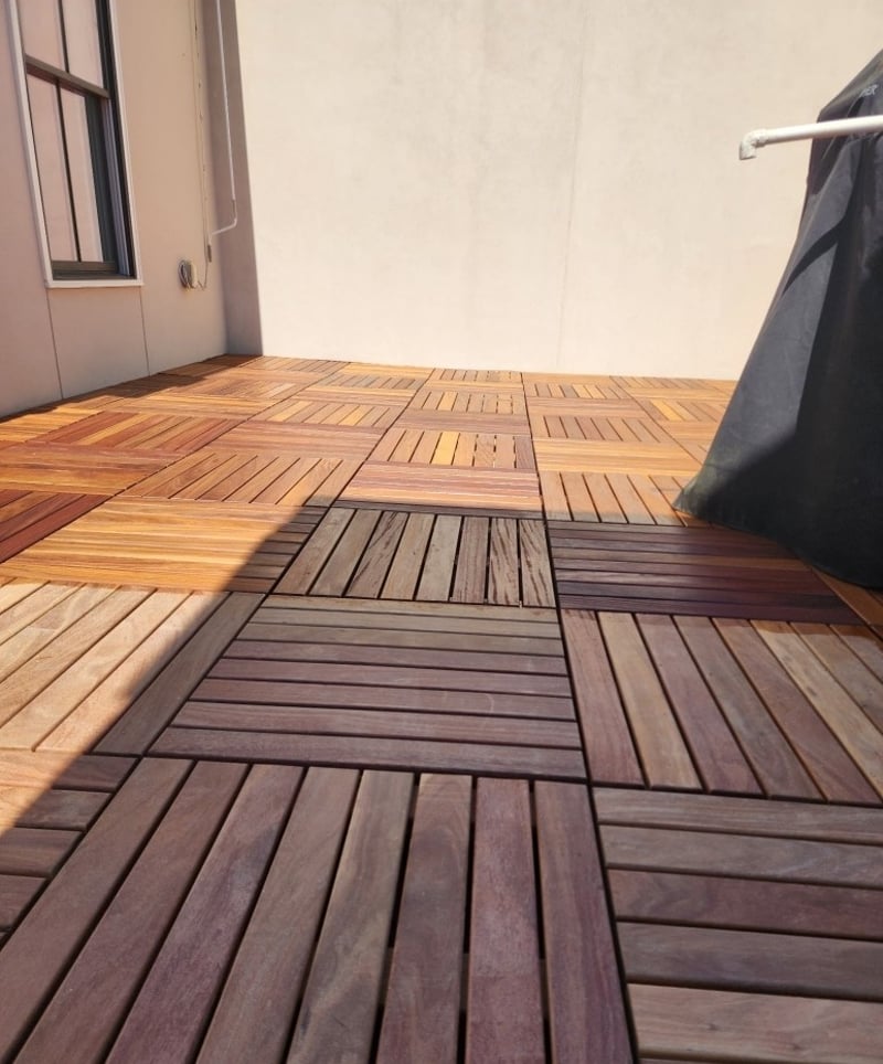 Cumaru Deck Tiles on Atlanta Roof Deck preview 5