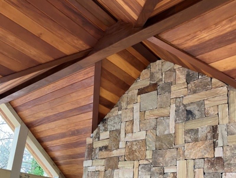 Garapa V-Groove T&G Ceiling