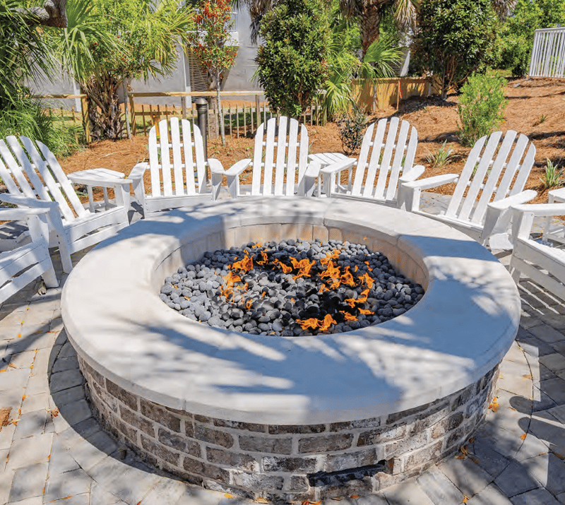 Villamare Pool Fire Pit Caps, Hilton Head Island, SC