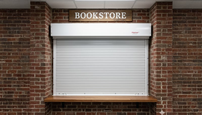 High School Bookstore Counter Shutter