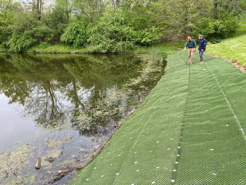 Chesterfield Residential Pondbank Stabilization