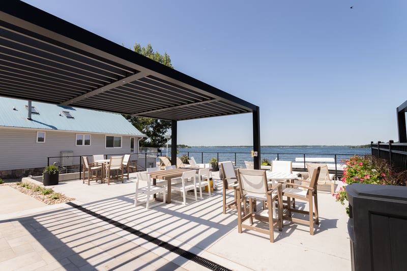 Custom Fixed Louvered Pergola in Okoboji 