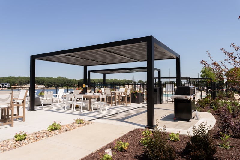 Custom Fixed Louvered Pergola in Okoboji  preview 14