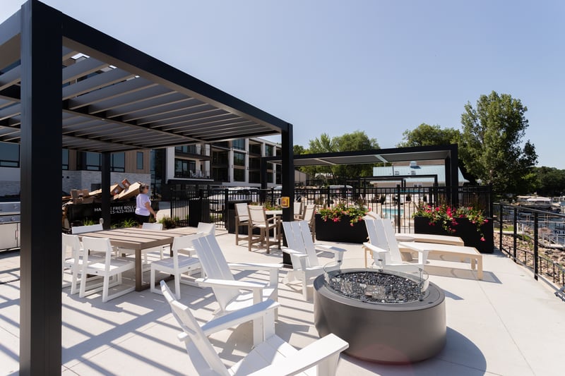 Custom Fixed Louvered Pergola in Okoboji  preview 9