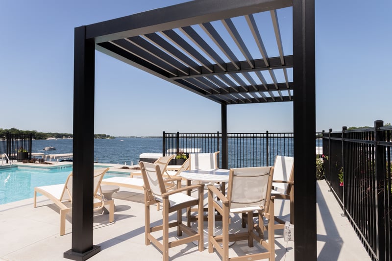 Custom Fixed Louvered Pergola in Okoboji  preview 10