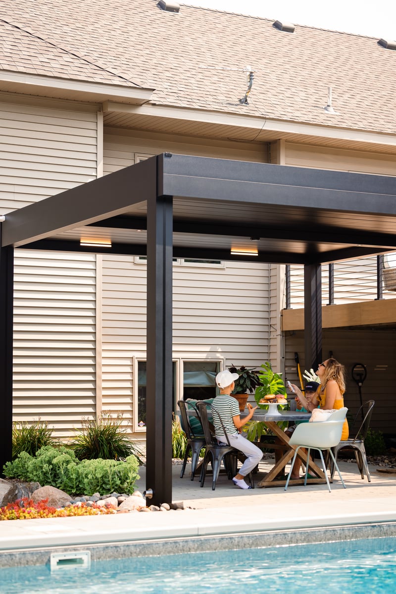 Custom Motorized Louvered Pergola in Elk River, Minnesota  preview 2