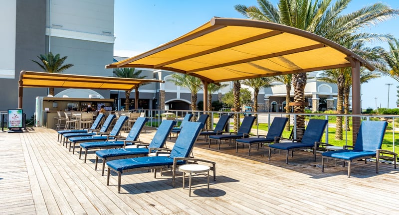 Silver Slipper Casino Gets Arc Cantilevers For Their Pool Area