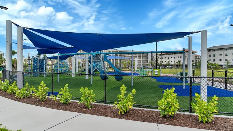 Beautiful ‘Sail’ Canopies For The New White Course Park In Doral, Florida!