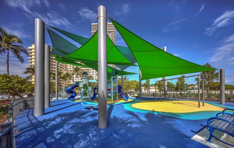 City of Miami Beach Gets New ‘Sail’ Shades At Indian Beach Park
