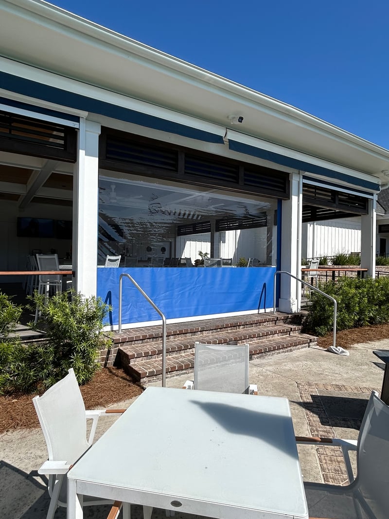 Private Club Alutech StormTEX Screen Installation preview 2