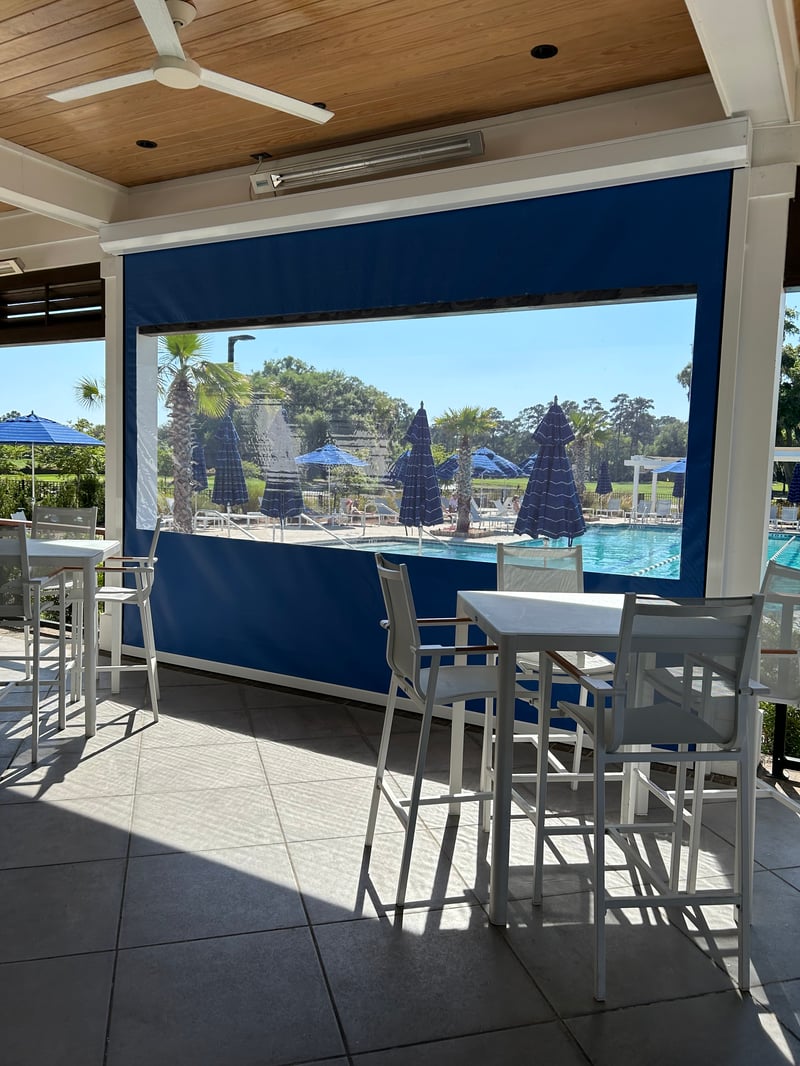 Private Club Alutech StormTEX Screen Installation preview 3