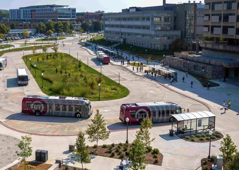 CUSTOM SUNSET SHELTERS ANCHOR VIRGINIA TECH’S NEW MULTI-MODAL TRANSIT CENTER preview 2