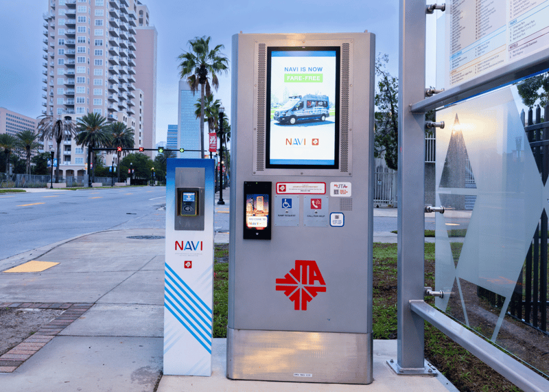 CUSTOM BUS SHELTERS SUPPORT JACKSONVILLE’S FIRST AUTONOMOUS TRANSIT SERVICE AND NORTHWEST CORRIDOR