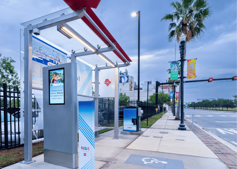 CUSTOM BUS SHELTERS SUPPORT JACKSONVILLE’S FIRST AUTONOMOUS TRANSIT SERVICE AND NORTHWEST CORRIDOR preview 2