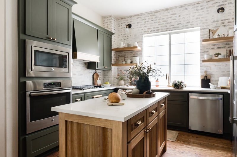Aiden Lane Designs' Brick Backsplash