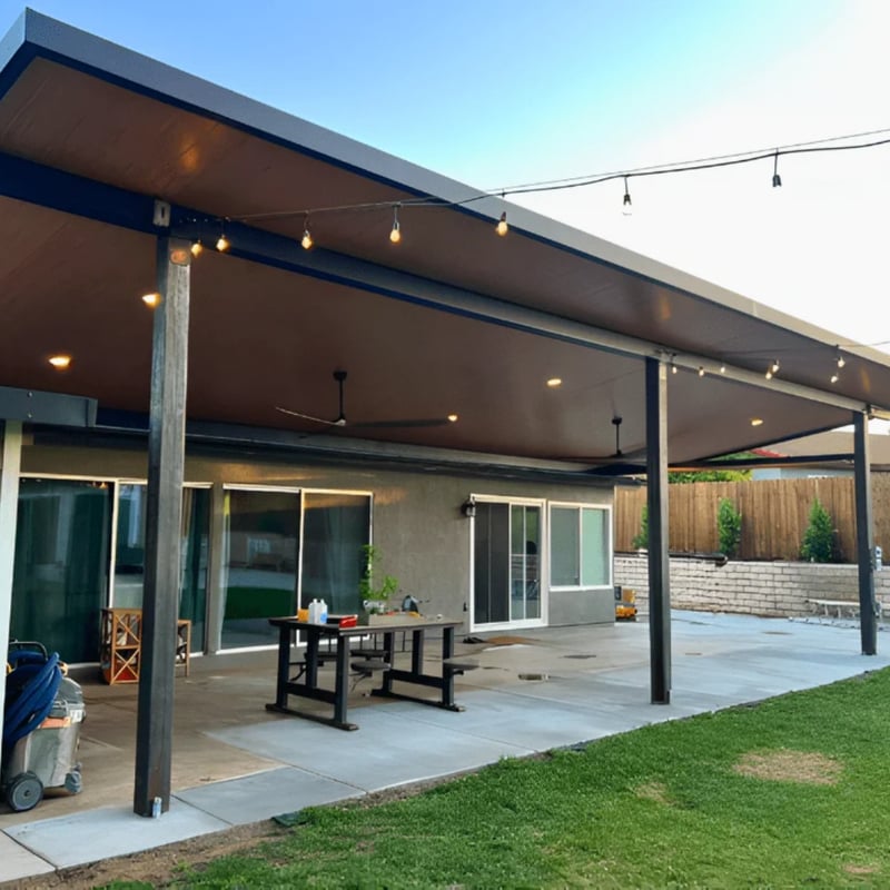 Solid Insulated Roof Patio Cover Installations