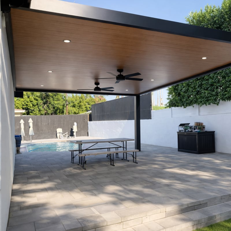 Solid Insulated Roof Patio Cover Installations preview 4