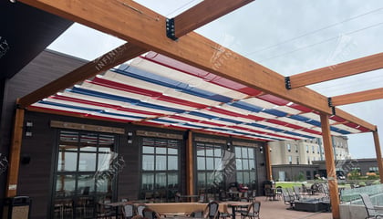 Red, White & Blue Restaurant Canopy 