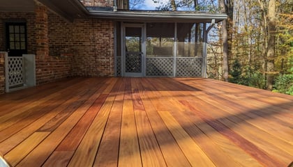Cumaru Deck With Camo Edge Fasteners