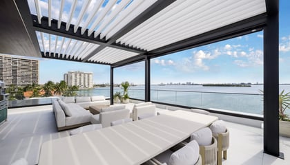 Custom Rooftop Pergola in Miami 