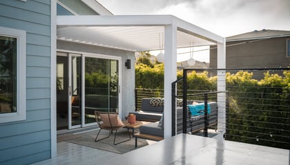 Custom Fixed Louvered Pergola in Oceanside