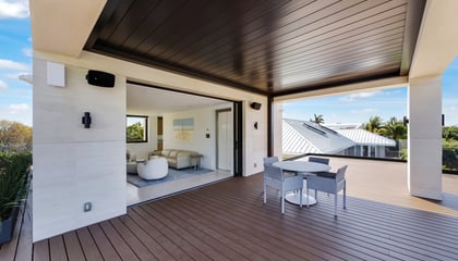 Custom Rooftop Pergola in Key Biscayne 