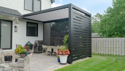 Custom Fixed Louvered Pergola in Chicago, IL 