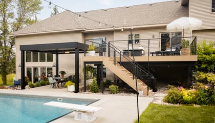 Custom Motorized Louvered Pergola in Elk River, Minnesota 