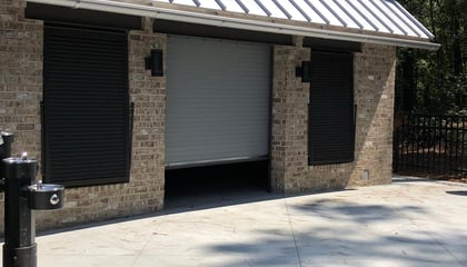 Custom Storm Shutters for Historic Site