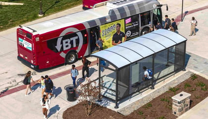 CUSTOM SUNSET SHELTERS ANCHOR VIRGINIA TECH’S NEW MULTI-MODAL TRANSIT CENTER