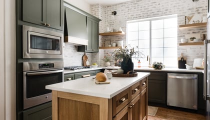 Aiden Lane Designs' Brick Backsplash