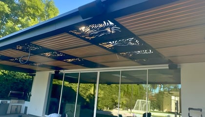 Laser-Cut Panel Patio Cover Installations