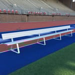 View Portable Team Bench with Backrest 