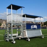View Portable 4' Elevated Press Box - Ultimate Media Package
