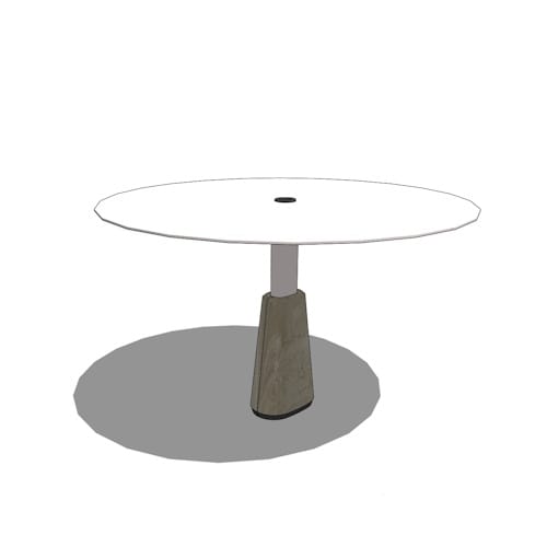 Contour Round Table with Surface Mount and Umbrella hole